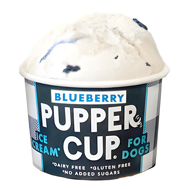 Pupper Cup Ice Cream for Dogs - Blueberry image number null
