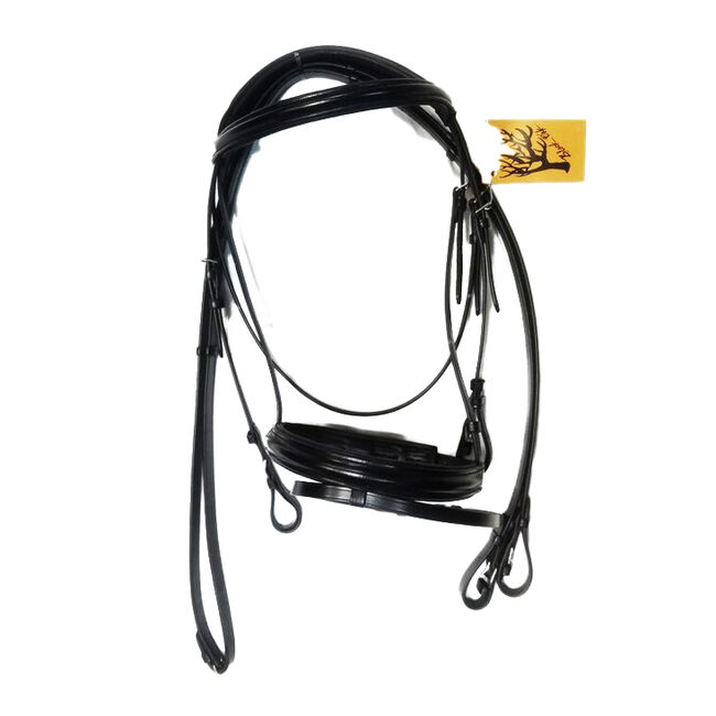 KL Select Black Oak Juniper Dressage Bridle - Closeout | The Cheshire Horse