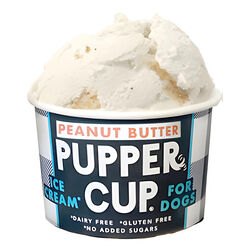 Pupper Cup Ice Cream for Dogs - Peanut Butter