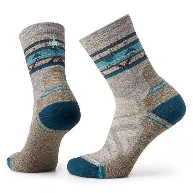 Women's Hike Light Cushion Zig Zag Valley Mid Crew Socks