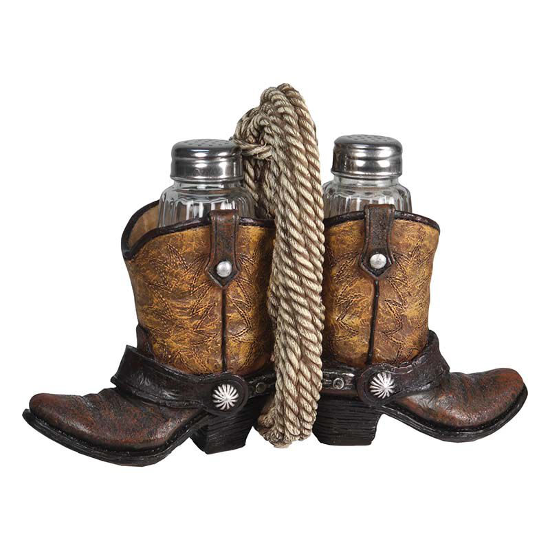 River's Edge Salt & Pepper Shakers - Cowboy Boots | The Cheshire Horse
