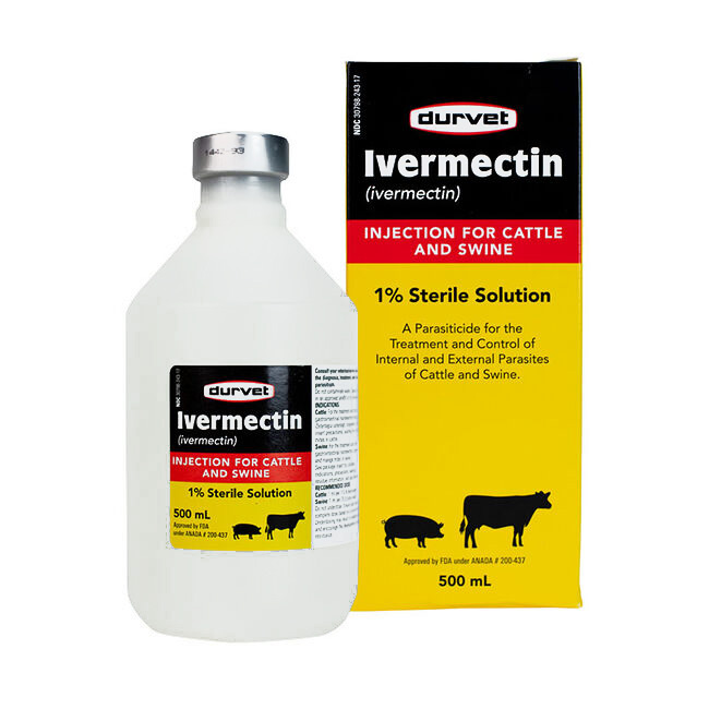 Durvet Ivermectin 1% Injectable - 500mL | The Cheshire Horse