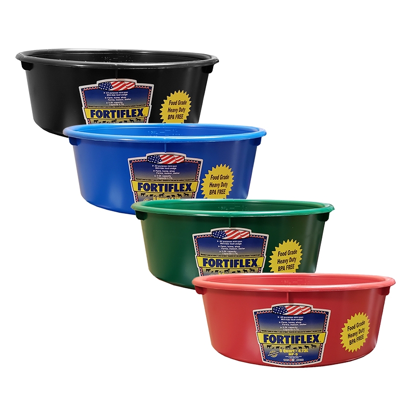 Fortex 8 Quart Rubber Feed Pan