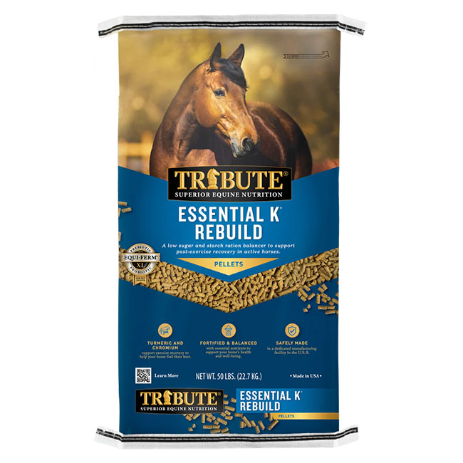 Tribute Essential K® Rebuild Performance Horse Ration Balancer - 50 lb ...