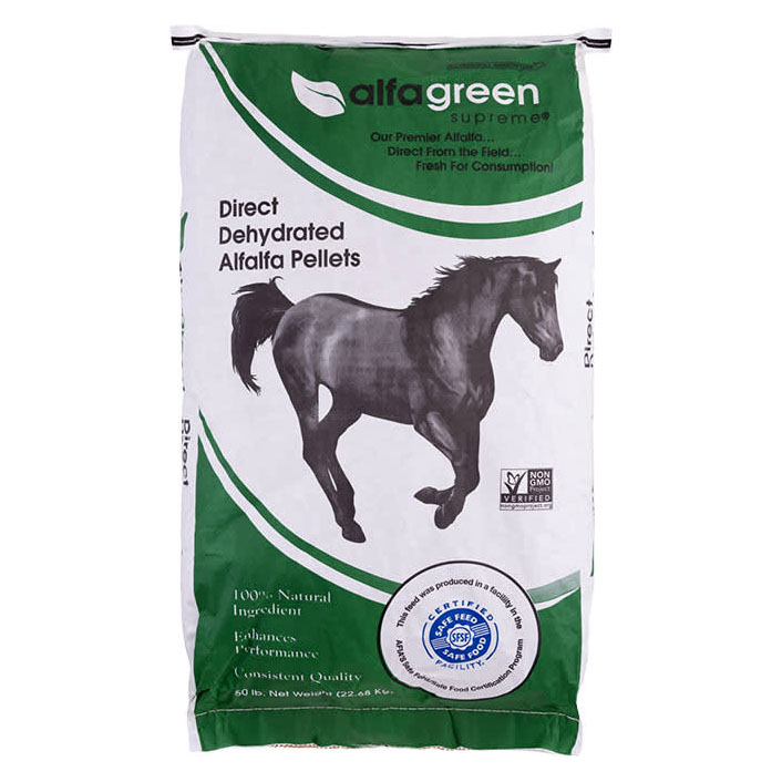 Kalmbach Dehydrated Alfalfa Pellets - 50 lb | The Cheshire Horse