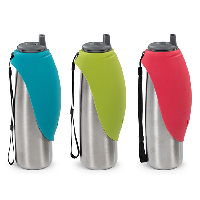 Messy mutts travel fashion water bottle