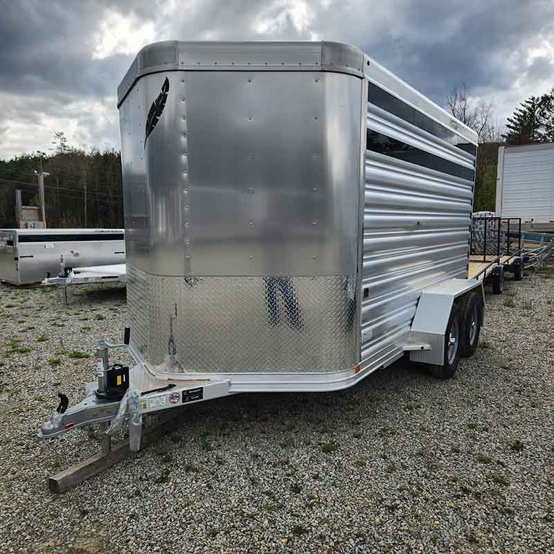 Featherlite 2024 Model 8107 12' Bumper Pull Livestock Trailer | The ...