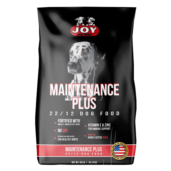 Joy Dog Food Maintenance Plus 22 12 40 lb The Cheshire Horse