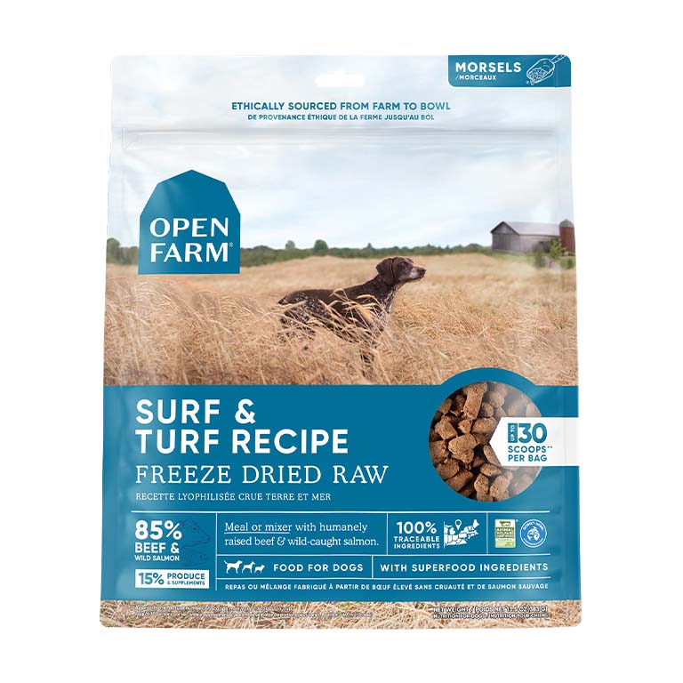 Open Farm Surf Turf Freeze Dried Raw Dog Food 22oz